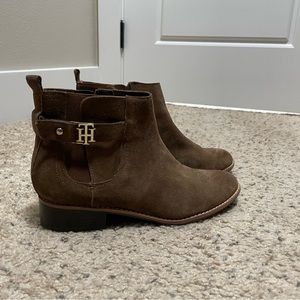Tommy Hilfiger Ankle Boots - Brown Suede